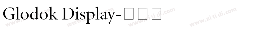 Glodok Display字体转换